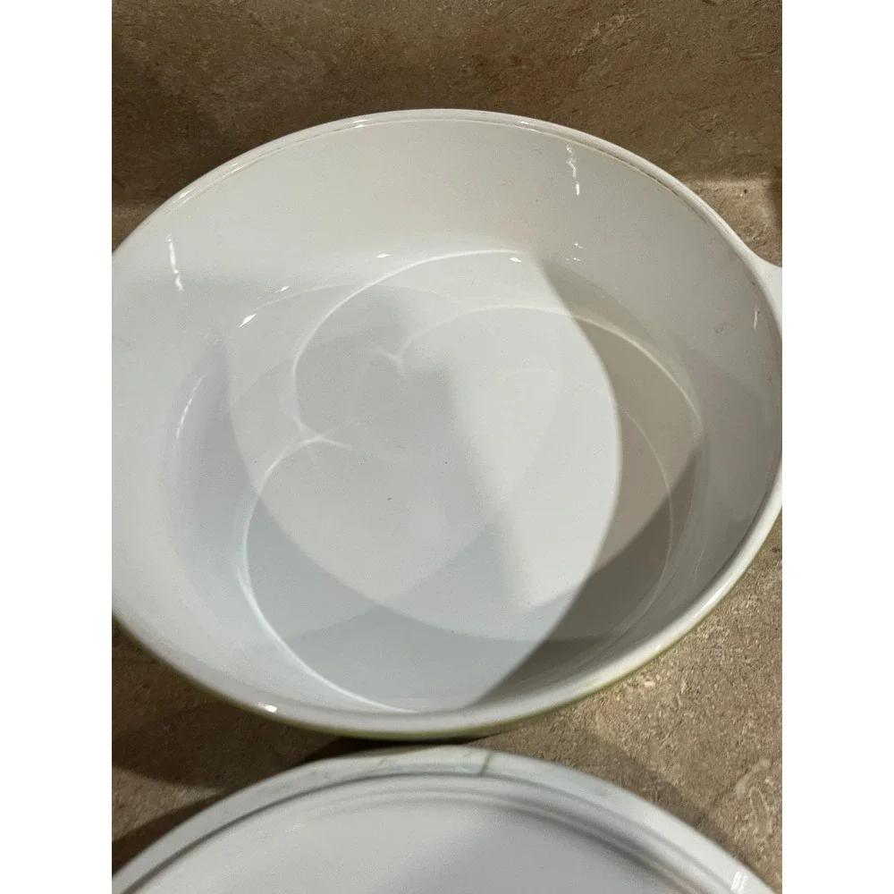 Vintage Corning Ware P-701-B Avocado Green 1 Quart Round Casserole Dish with Lid